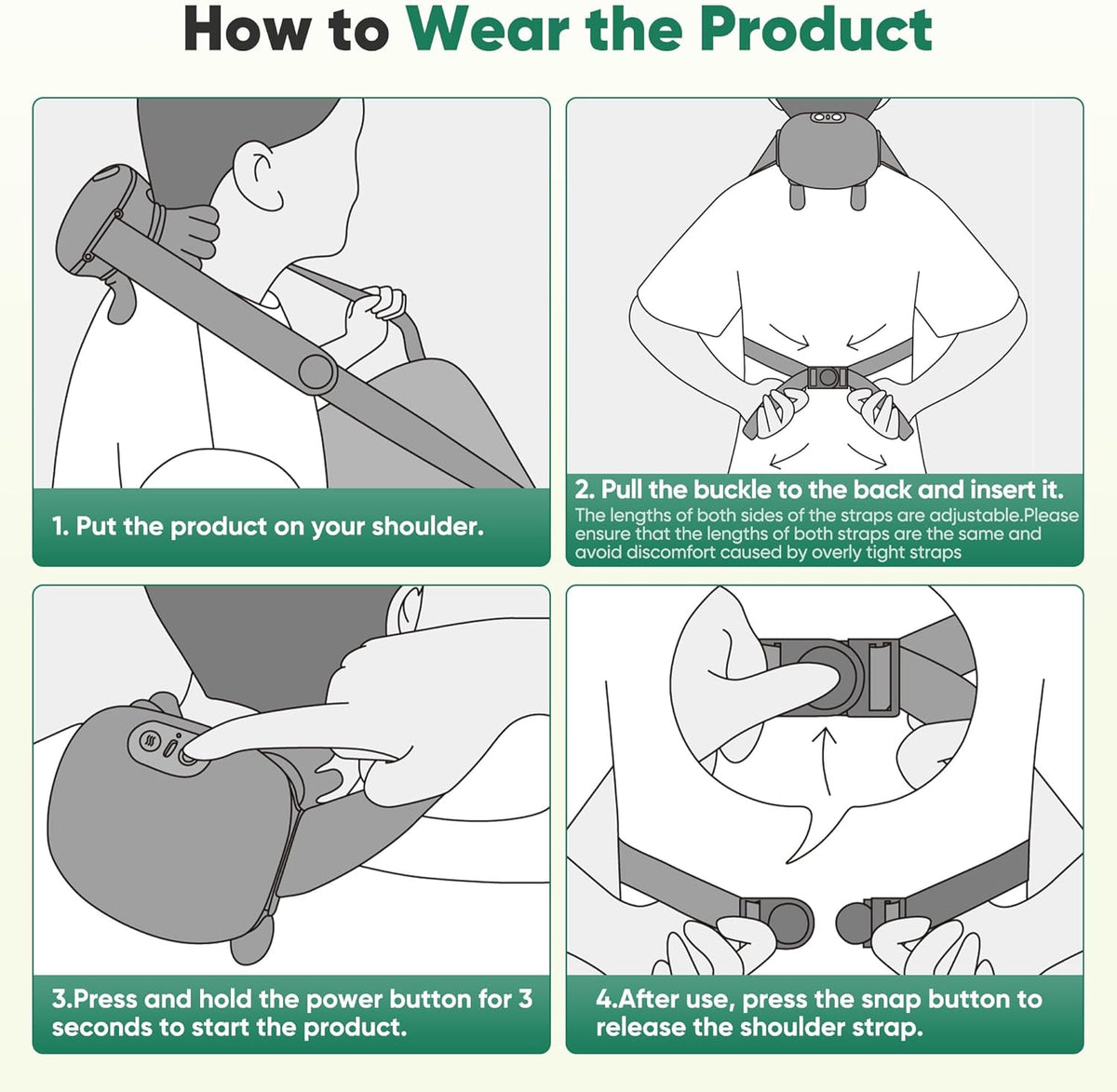 The Handiva Massager with Heat Neck Massagers, Deep Tissue 3D Kneading Shiatsu™