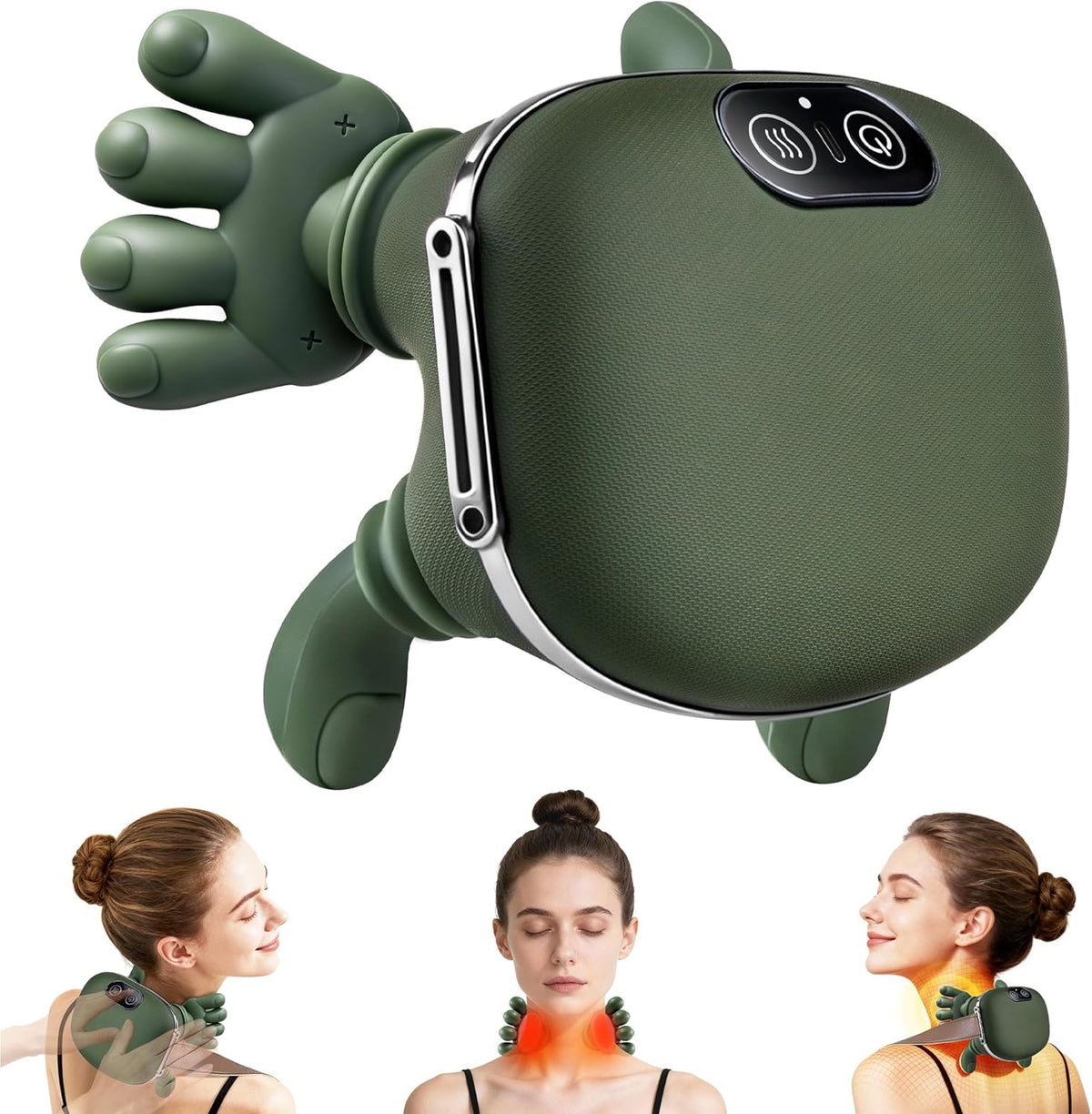 The Handiva Massager with Heat Neck Massagers, Deep Tissue 3D Kneading Shiatsu™